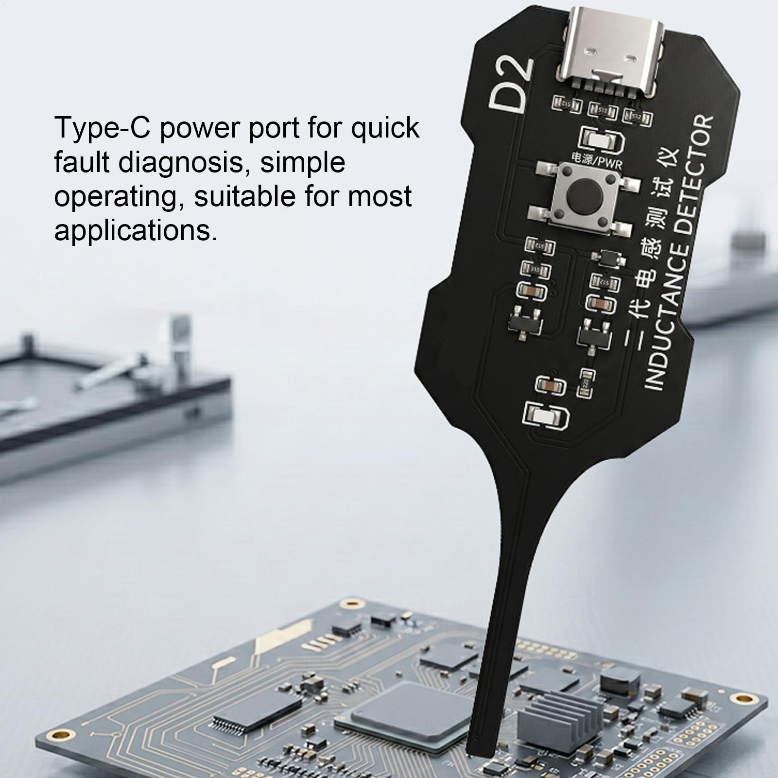 Electronics Repair Shop - Leiterplatten-Induktivitätstester Hochpräziser Motherboard-Induktivitätsdetektor Elektronischer Komponententester für
