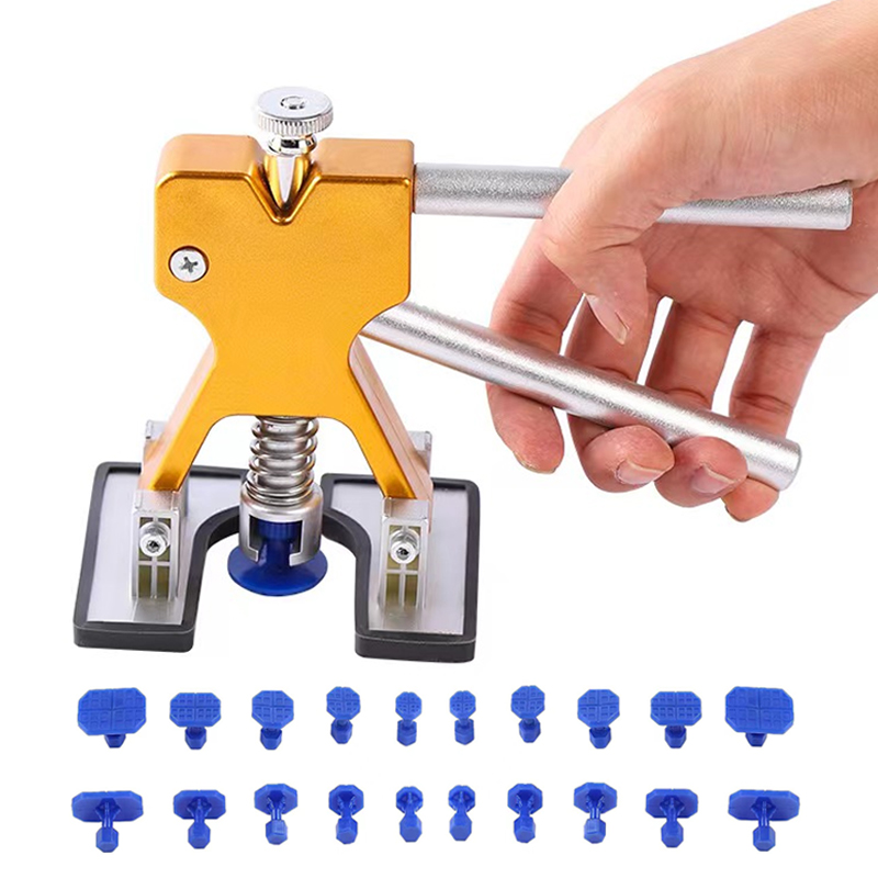 Spudger Plastic Set - Karosserie-Blechreparatur-Set für lackfreie Dellenentfernung, Kunststoff-Zugwerkzeug-Set zur
