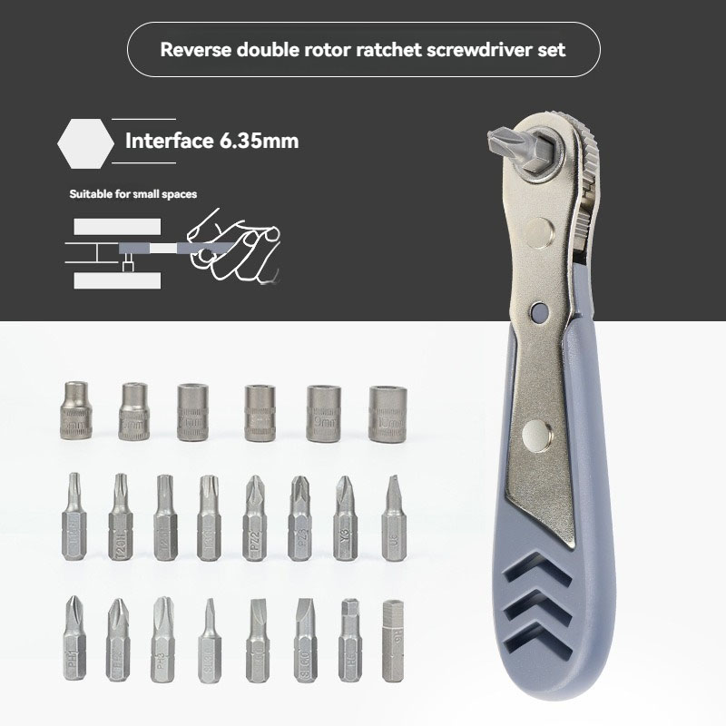 Electronics Repair Shop - 24-in-1 Ratschenschraubendreher-Set, arbeitssparendes Design für Reparaturwerkstätten,
